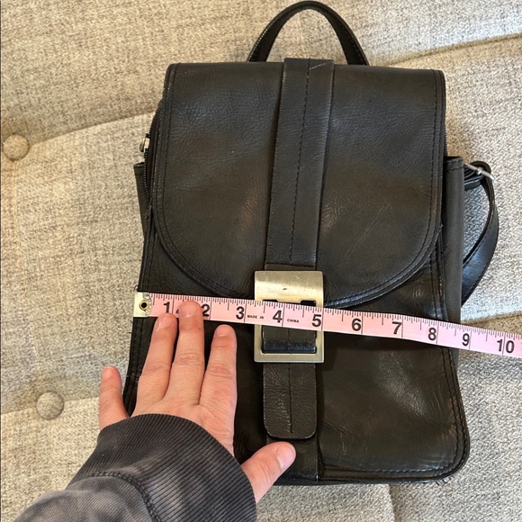 GREAT AMERICAN LEATHERWORKS BLACK BACKPACK BAG - Picture 14 of 16